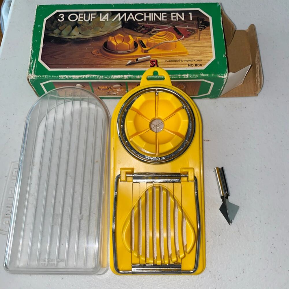 Vintage 3 in 1 egg slicer